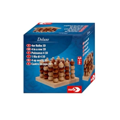 Abbildung von Noris Spiel Familienspiel Strategiespiel Deluxe 4er Reihe 3D 606102033