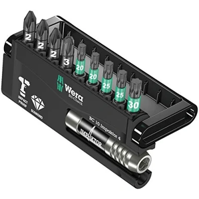 Abbildung von Wera 05057417001 Sortiment, Bit Check Impaktor 4, 10 teilig, Farbig, Stück