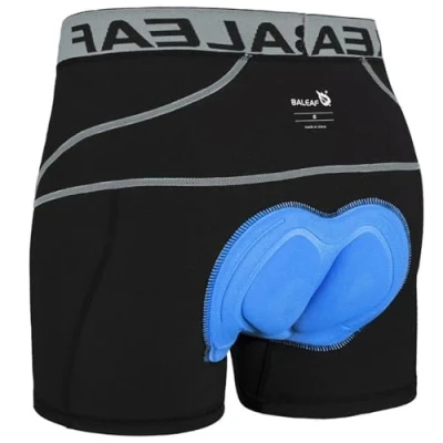 Abbildung von BALEAF Fahrradhose Herren Radunterhose Gepolstert Radlerhose Fahrrad Unterhosen Radhose Kurz Radlerunterhose Fahrradbekleidung Grau L