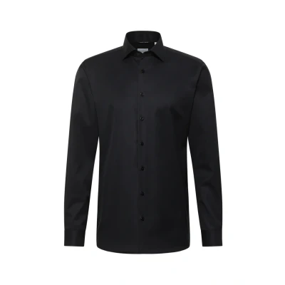 Abbildung von ETERNA Modern Fit Cover Hemd Langarm New Kent Kragen Blickdicht schwarz Gr. 38