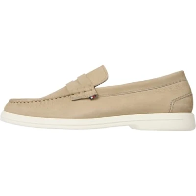 Abbildung von Tommy Hilfiger Signature Loafers Mokassin, Herren, Größe: 46, Beige Schuhe