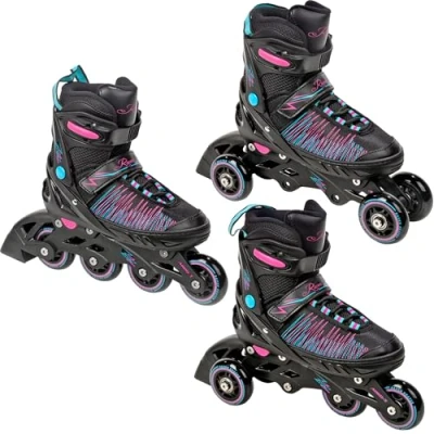 Abbildung von Verstellbare Rollschuhe 3in1 Allure Schwarz/Pink/Mint