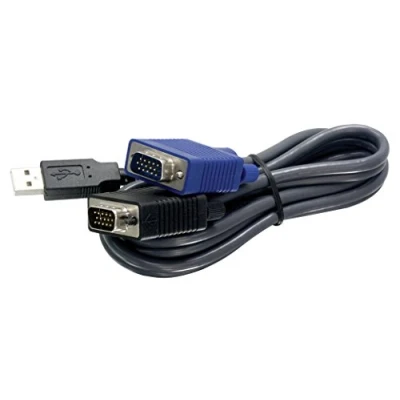 Abbildung von TRENDnet TK CU06 USB VGA KVM männlich zu männlichKabel, VGA/SVGA HDB 15 Pin männlich, 1.1 Typ A, 1,83 Meter