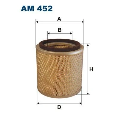 Abbildung von FILTRON AM 452 Luftfilter 163 154 Filtereinsatz OPEL: Campo