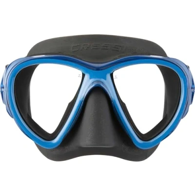 Abbildung von Cressi Unisex Adult Fiji Schnorchel Maske, Schwarz/Blau, ONE Size