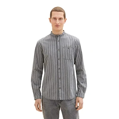 Abbildung von TOM TAILOR Herren 1034887 Hemd, 31211 Navy Irregular Stripe, 3XL