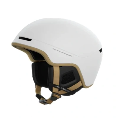 Abbildung von POC Obex Pure Leichter und sicherer Ski Snowboardhelm für einen optimalen Schutz auf abseits der Piste, Hydrogen White/Aragonite Brown Matt, XL XXL (59 62cm)