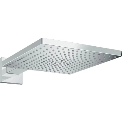 Abbildung von hansgrohe Regenduschkopf &quot;Raindance E&quot;, (Kopfbrause, Brausearm), Raindance E 300 1 Strahlart wassersparend 9 l/min mit Brausearm, chrom