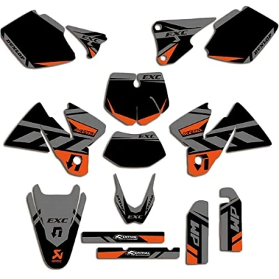 Abbildung von ENARUI Dekor Aufkleber Graphics Kompatibel mit KTM 250 125 450 350 200 300 400 150 500 525 EXC 1998 1999 2000
