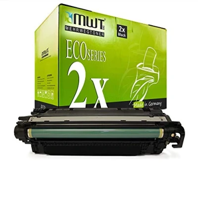 Abbildung von 2X MWT kompatibel Toner für HP Color Laserjet CP 3525 wie CE250X 504X Black