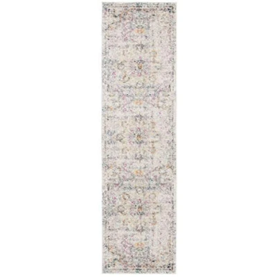 Abbildung von SAFAVIEH Distressed Teppich für Wohnzimmer, Esszimmer, Schlafzimmer Madison Collection, Kurzer Flor, Grau und Gold, 61 X 91 cm