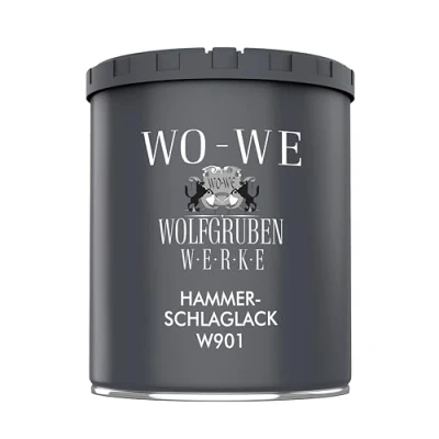Abbildung von Hammerschlaglack Hammerschlag Effektlack Metallschutzlack Gold 750ml