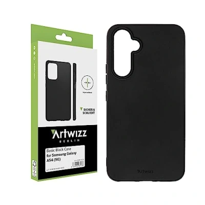 Abbildung von Artwizz Basic Black Case Schutzhülle kompatibel mit Galaxy A54 Schlanke, Elastische Handyhülle Kratzresistenz Schwarz