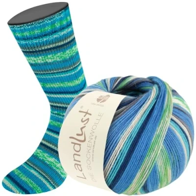 Abbildung von Lana Grossa LANDLUST DIE SOCKENWOLLE Häkelwolle, 420 m (4 fach Sockengarn von und Landlust), 100 g