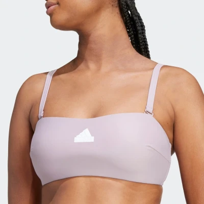 Abbildung von adidas Sportswear Iconisea Versatile Bandeau Bikinitop Preloved fig white, Damen, Größe: 36, white