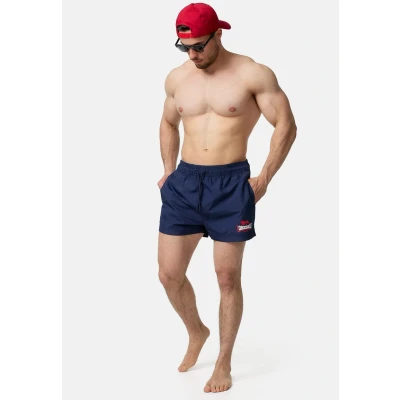 Abbildung von Lonsdale Normale Passform Kilstay Badeshorts, Herren, Größe: XXL, Navy red white