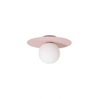 Abbildung von Deckenlampe Pixie, rosafarben, Ø 25 cm, Stahl/Kunststoff
