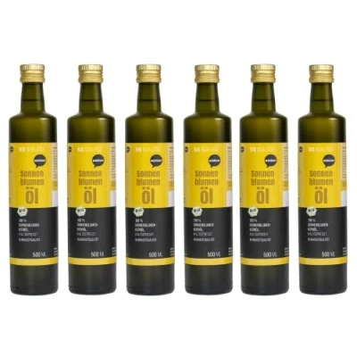 Abbildung von Wohltuer Bio Sonnenblumenöl 6x 500ml In Rohkostqualität