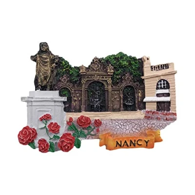 Abbildung von 3D Nancy Frankreich Kühlschrank Kühlschrankmagnet Tourist Souvenirs Handmade Harz Handwerk Magnetischen Aufkleber Home Küche Dekoration Reise Geschenk
