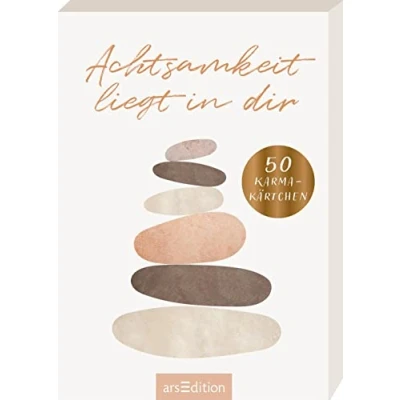 Abbildung von Achtsamkeit liegt in dir: 50 Karma Kärtchen Schön gestaltete Achtsamkeitskarten mit alltagstauglichen Ideen Geschenkbox