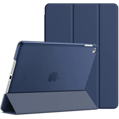 Abbildung von JETech Hülle für iPad Air 2, Schutzhülle mit Ständer Funktion und Auto Schlaf/Wachen (Navy Blau)