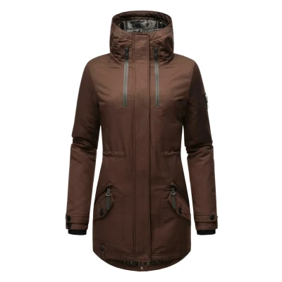 Abbildung von Navahoo Avrille II Wintermantel, Damen, Größe: XS, Dark choco