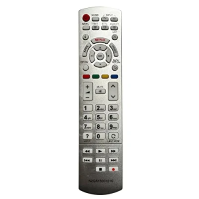 Abbildung von Aurabeam Ersatz TV Fernbedienung kompatibel mit Panasonic N2QAYB001010 Fernseher
