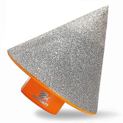 Abbildung von Diamant Fasenbohrer 50mm BRSCHNITT Fasenbits Fingerfräser zum Vergrößern Löcher in Fliesen Porzellan Marmor Keramik Granit M14 Gewinde für Winkelschleifer