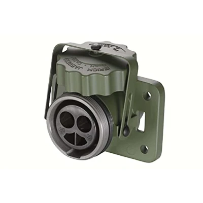 Abbildung von HELLA 8JB 001 935 051 Steckdose 24V 2 polig Aluminium nato oliv