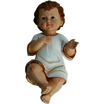 Abbildung von Heiligenfigur Jesuskind mit Hemd Höhe 2,5cm handbemalen