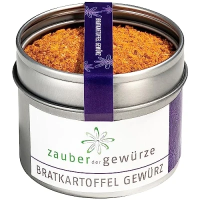 Abbildung von Zauber der Gewürze Bratkartoffelgewürz Gewürzmischung für Bratkartoffeln, Schweizer Rösti u.v.m, Top Qualität in wiederverschließbarer Aroma Dose, 95 g