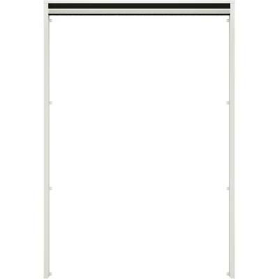 Abbildung von hecht international Insektenschutzrollo &quot;für Dachfenster&quot;, transparent, weiß/anthrazit, BxH: 80x160 cm
