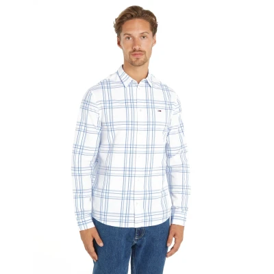 Abbildung von Tommy Jeans Langarmhemd TJM REG POPLIN CHECK SHIRT