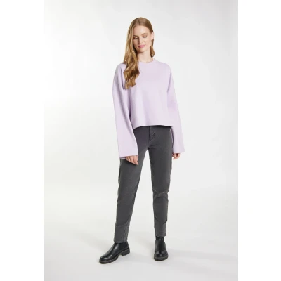 Abbildung von DREIMASTER Vintage Damen Pullover M / Helles Lavendel 100% Baumwolle