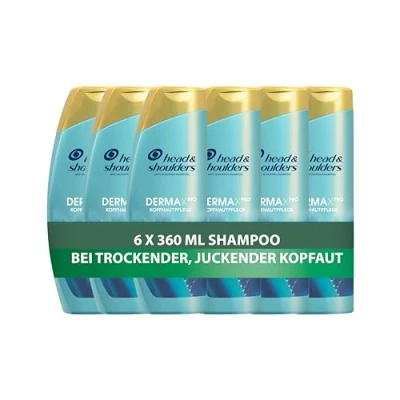 Abbildung von Head &amp; Shoulders DERMAXPRO Beruhigend, Anti Schuppen Shampoo Männer und Damen (6x 360 ml), mit Kaktus Extrakt, aktiver Aloe Vitamin E, gegen juckende trockene Kopfhaut