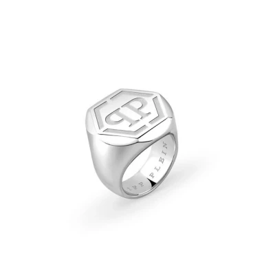 Abbildung von Philipp Plein Herren Ring Edelstahl Silber Edge PJPEA01R, Ringgröße:60 (19.1 mm Ø)