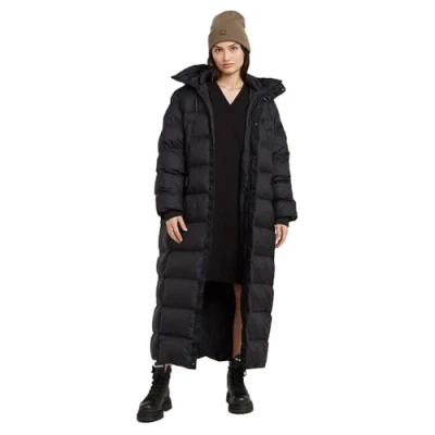Abbildung von G STAR Whistler LONG Puffer Wintermantel, Damen, Größe: Medium, Dk black