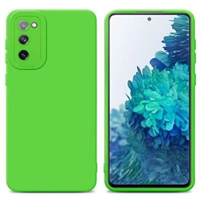 Abbildung von Cadorabo Hülle kompatibel mit Samsung Galaxy S20 FE Schutzhülle TPU Silikon Case Liquid Design Kameraschutz Slim Kratzfest Weiche Gummi Rundumschutz für in Grün