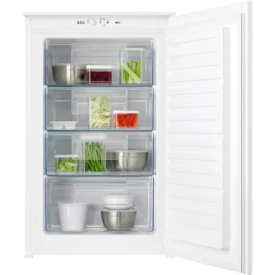 Abbildung von AEG Einbaugefrierschrank Serie 5000 TAB6L88ES, 144,1 cm hoch, 54,8 breit, 218 L, Kältesensor, LowFrost weniger Eisbildung, Türalarm, Schlepptür