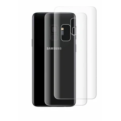 Abbildung von BROTECT 2 Stück Full Cover Schutzfolie für Samsung Galaxy S9 (Rückseite) Screen Displayschutz Folie [3D Curved, Kristall Klar]