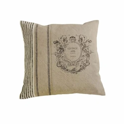 Abbildung von Loberon Kissenhülle Lélex, Baumwolle, stilvoller Vintage Druck, französischer Stil, edler Naturmix, Kissenbezug, Wohntextilien, Wohn Accessoire, Leinen, leinen