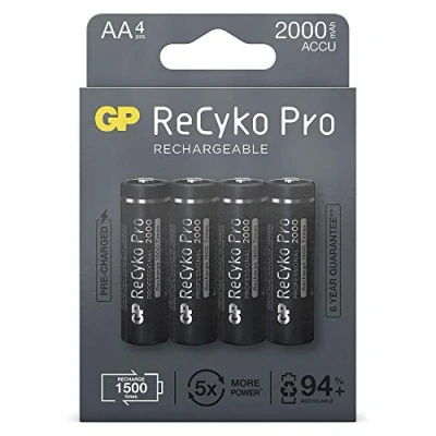 Abbildung von GP Batteries ReCyko+Pro HR06 Mignon (AA) Akku NiMH 2000 mAh 1.2V 4St.