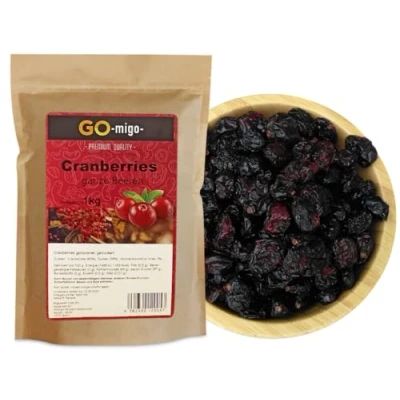 Abbildung von 1kg Cranberries ganze beeren Top Qualität 1000g