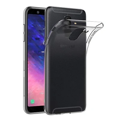Abbildung von AICEK Samsung Galaxy A6 Plus 2018 Hülle, Transparent Silikon Schutzhülle für Case Clear Durchsichtige TPU Bumper Handyhülle (6,0 Zoll)