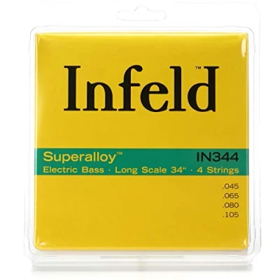 Abbildung von Thomastik 682854 Infeld Saiten für E Bass Superalloy Round Wound long Scale, Satz IN 344 4 string Scale 34 Zoll