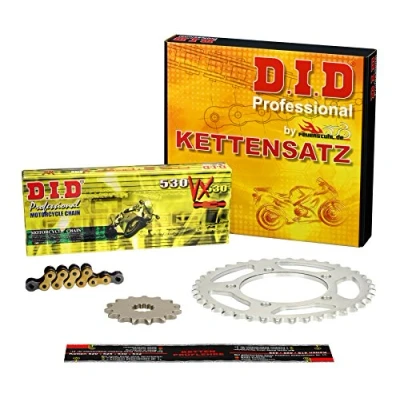 Abbildung von Kettensatz Yamaha FZR 600 Genesis, 1991 1993, 3RH, 3RG, 3HE, DID X Ring (VX gold) extra verstärkt