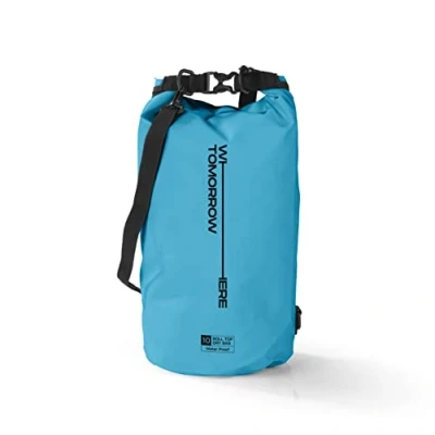 Abbildung von #DoYourOutdoor Where Tomorrow Dry Bag Tasche 20L hellblau Wasserdichter Rucksack Wasserfester Beutel &amp; Packsack Drybag ideal für Boot, Kajak, Angeln und Camping