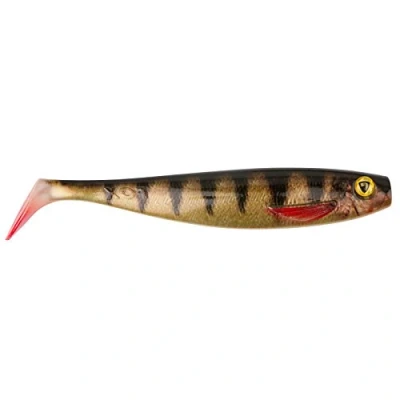 Abbildung von Fox Rage Pro Shad Natural Classics II Gummifisch zum Spinnangeln auf Hechte &amp; Zander, Gummiköder, Gummishad, Hechtköder, Gummijig, Länge:28cm, Farbe:super Perch