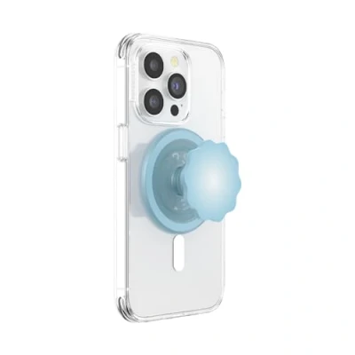 Abbildung von PopSockets: PopGrip Round für MagSafe Inklusive Adapterring Ausziehbarer Sockel und Griff mit einem Austauschbarem Top Smartphones Hüllen Blue Sigh