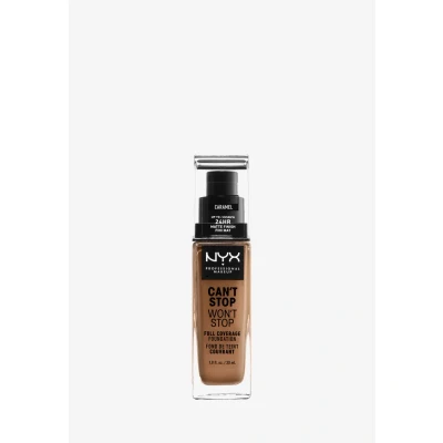Abbildung von NYX Professional Makeup Can&#039;t Stop Won&#039;t Full Coverage Foundation Caramel 30 ml